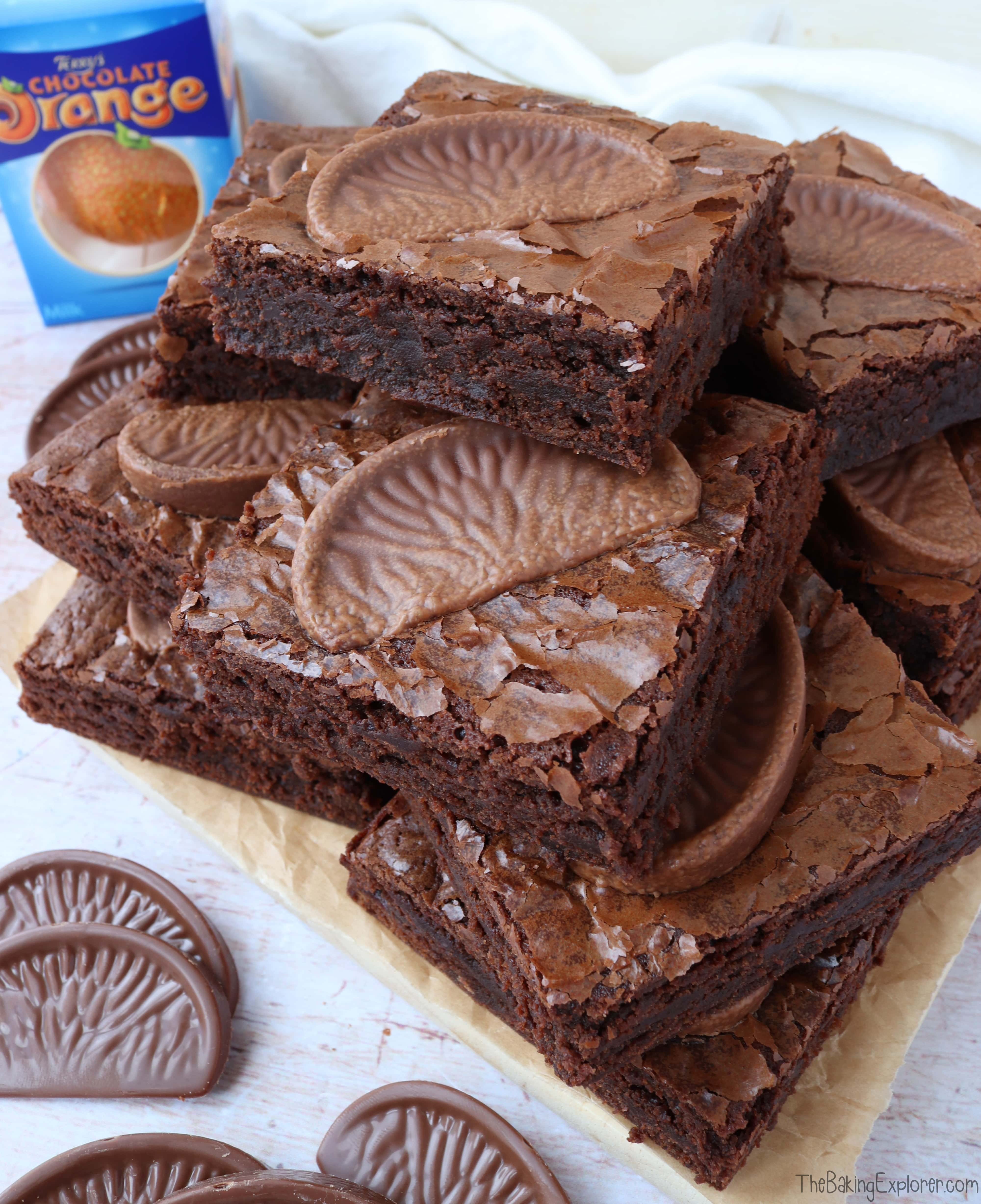 Chocolate Orange Brownies The Baking Explorer