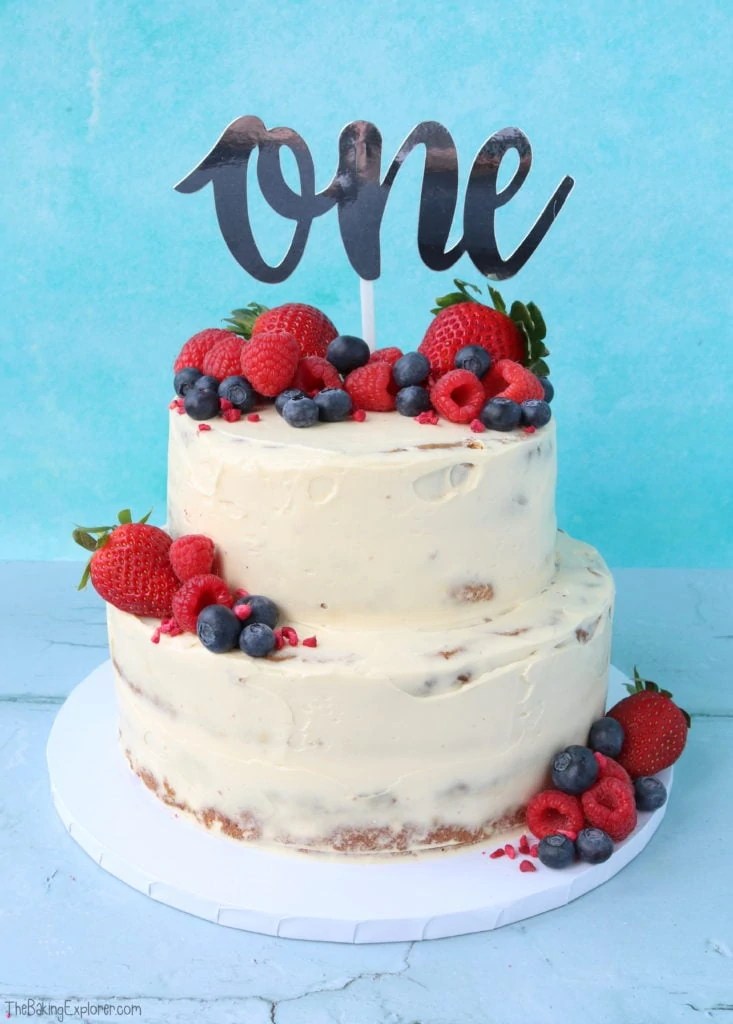 Baby's 1st Birthday Cake (Healthy & Refined Sugar Free!) The Baking