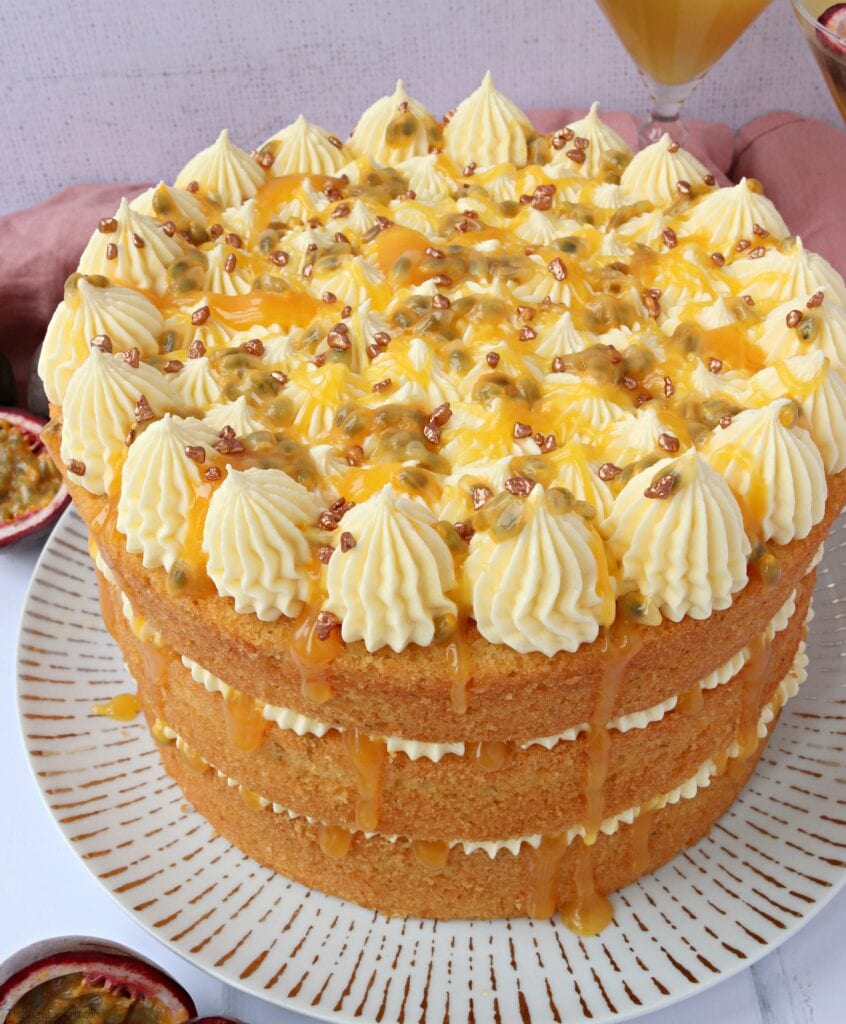 Passion Fruit Martini Cake The Baking Explorer