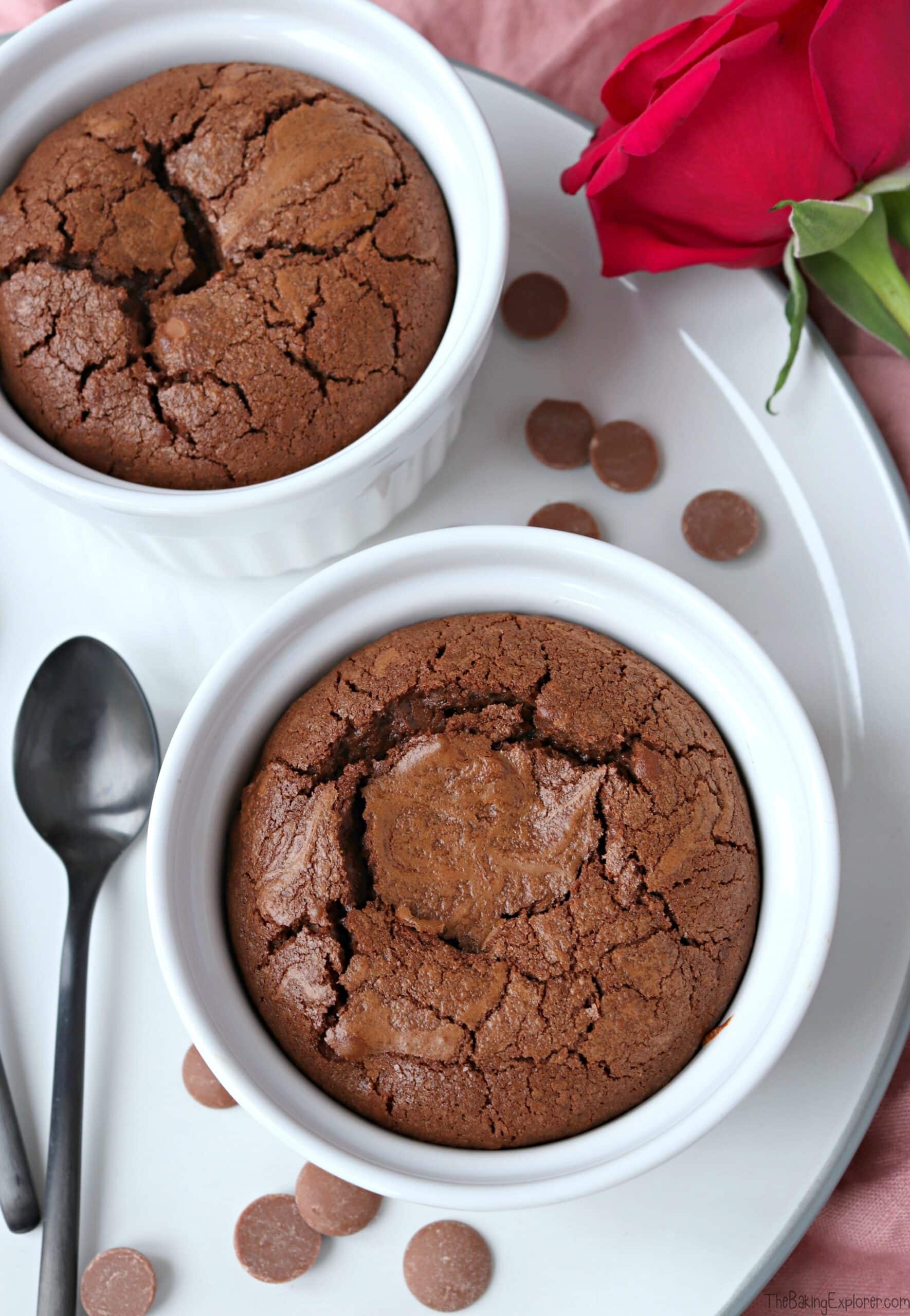 Chocolate Brownie Pots for Two The Baking Explorer