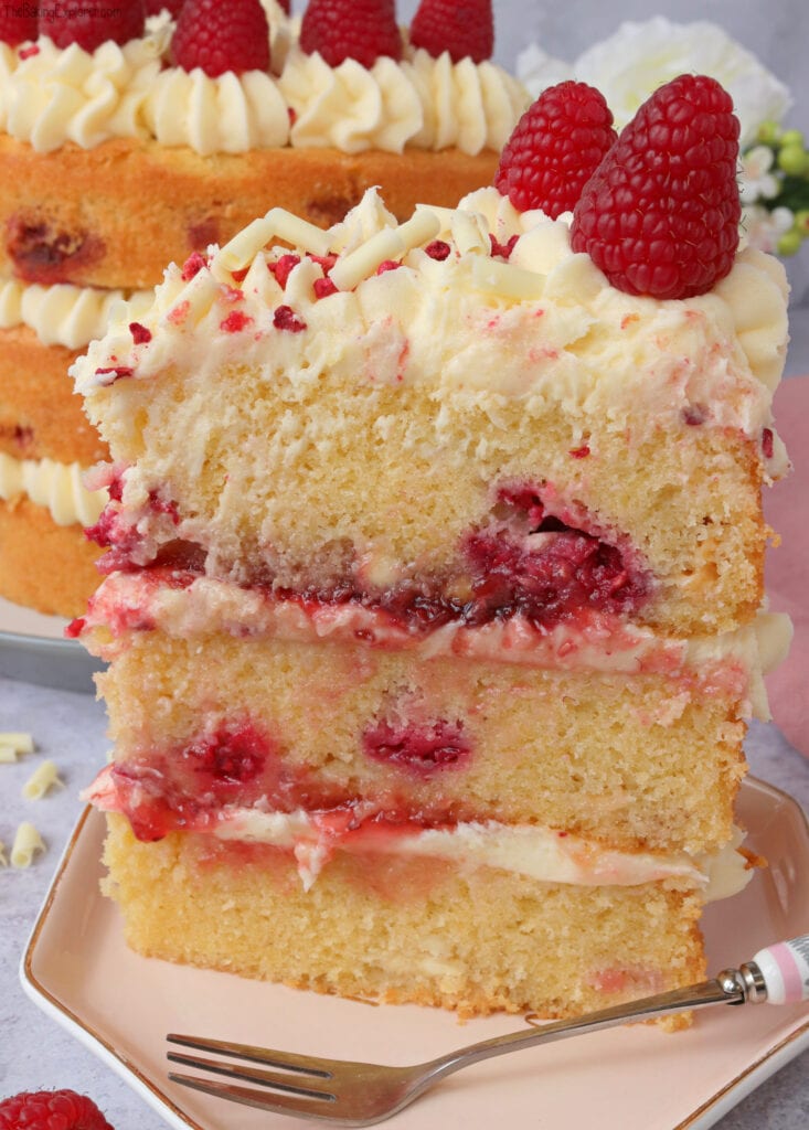 Raspberry & White Chocolate Cake The Baking Explorer