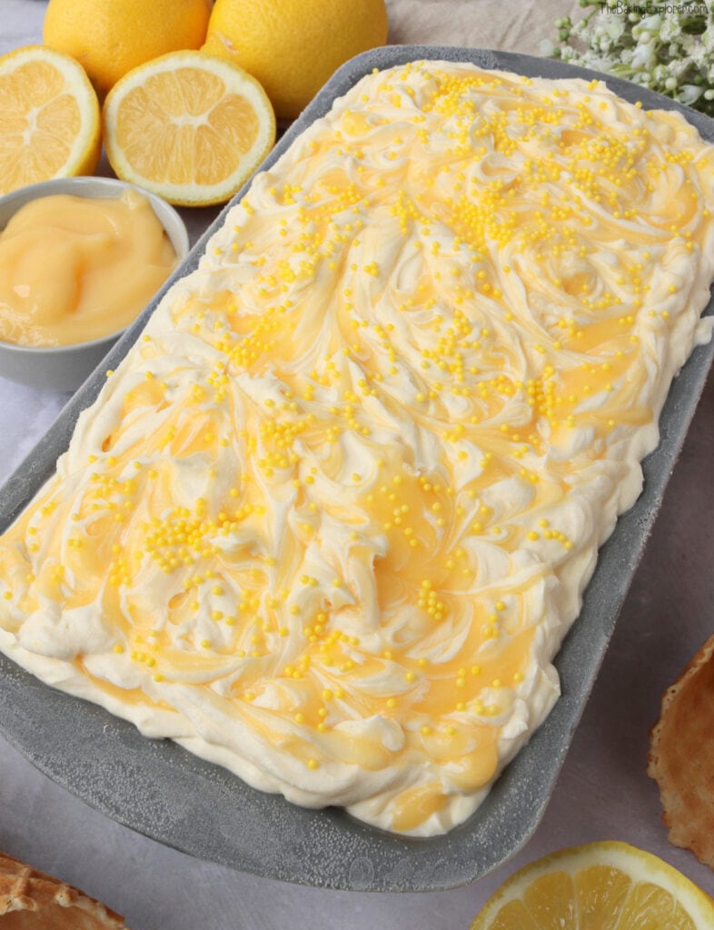 Lemon Curd Ice Cream (No Churn) The Baking Explorer