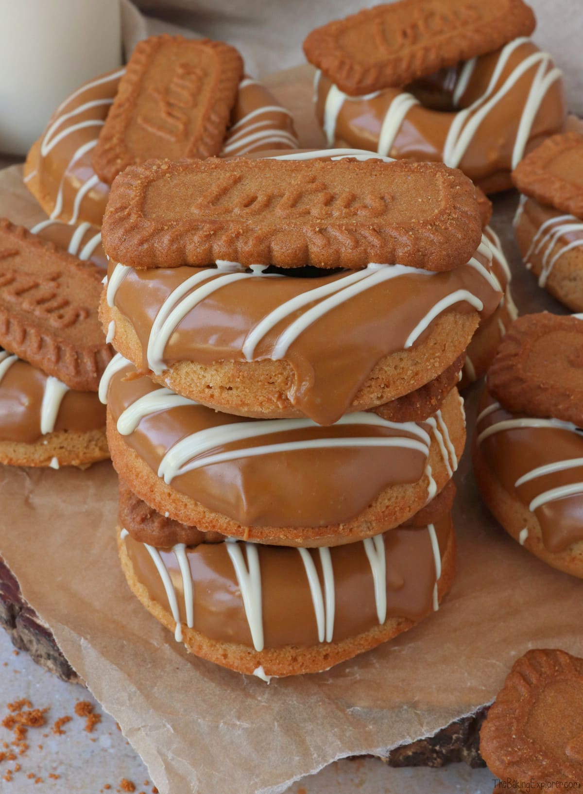 Biscoff Baked Donuts The Baking Explorer