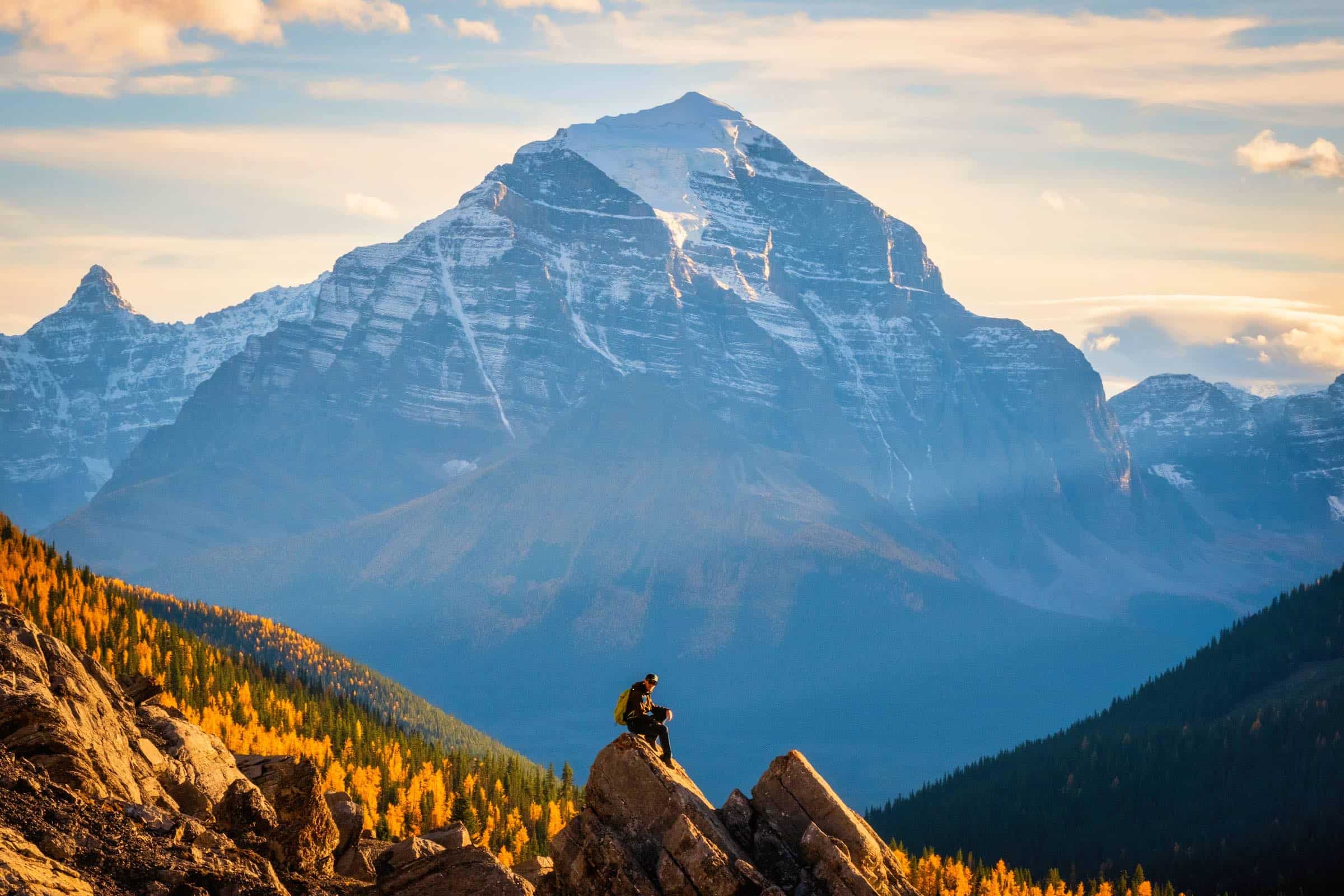 Rocky Mountains With Mount Logan