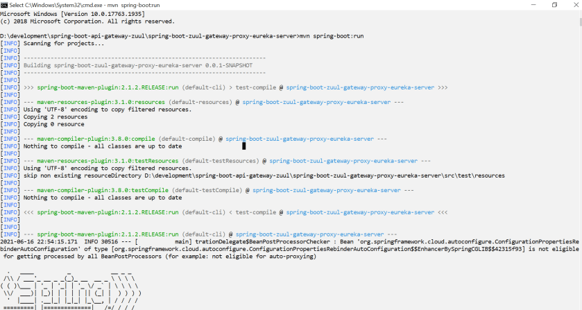 Spring Cloud Netflix OSS + Netflix Zuul API Gateway + Netflix Eureka