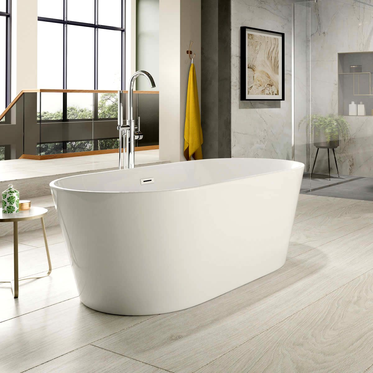 Hampton Twin Skin 1600 Freestanding Bath The Bathroom Place