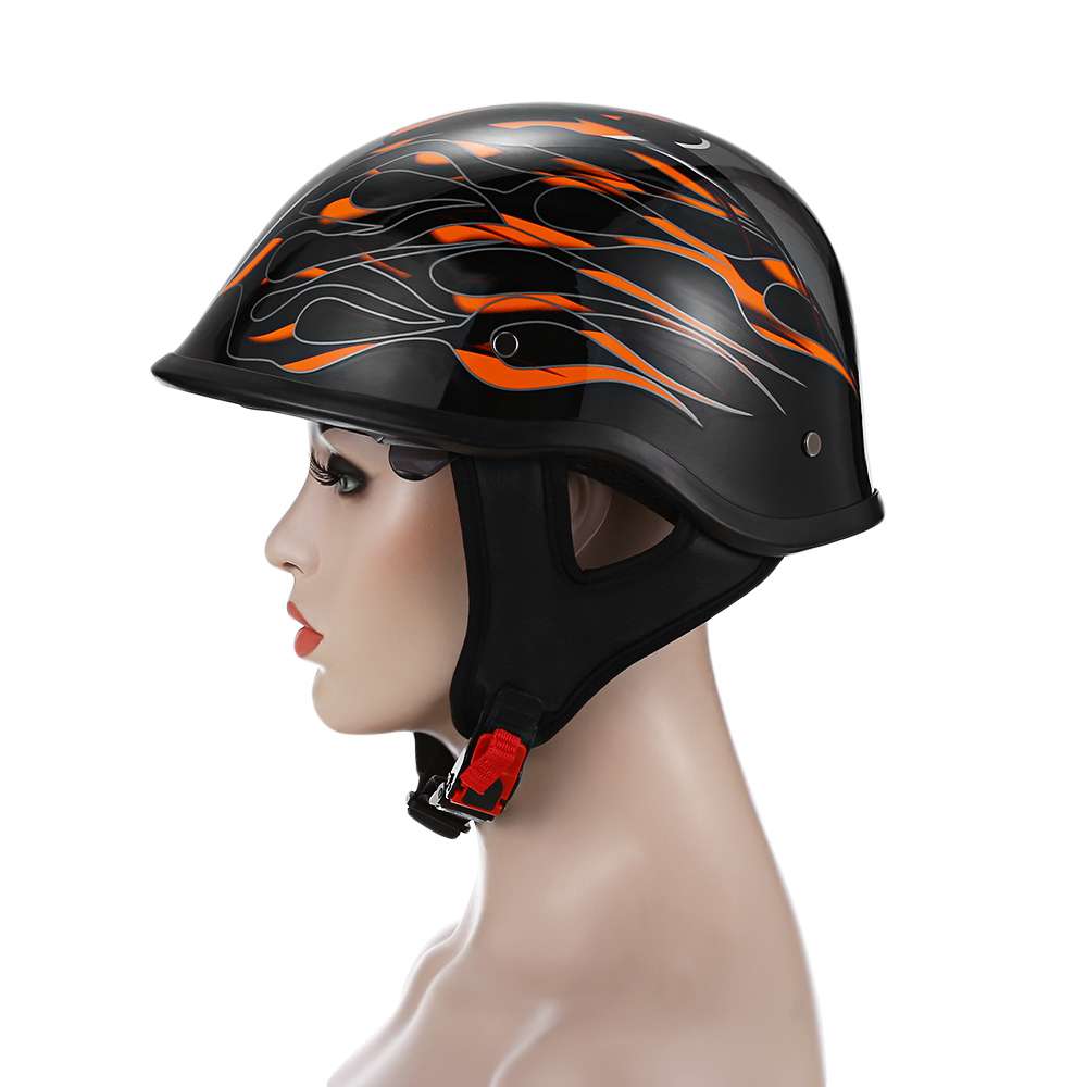 Motorcycle Helmets ZR 111 Motorcycle Half Helmet with Builtin Lens