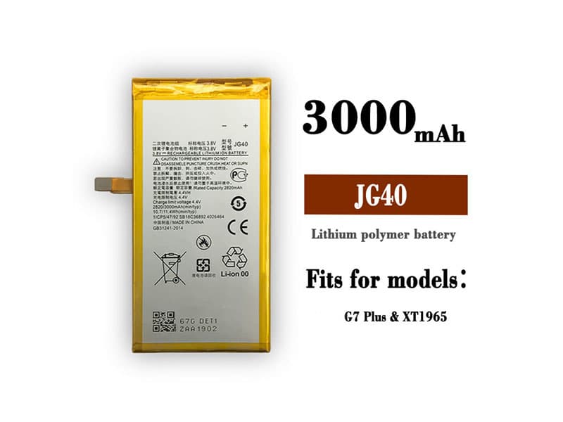 Battery MOTOROLA JG40 3000mAh/11.4WH,Cell Phone Batteries Replacement