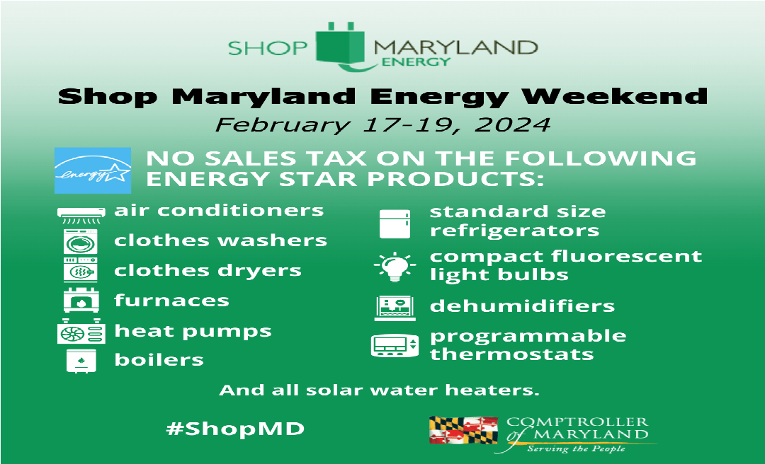 Shop Maryland Energy Weekend Returns To Maryland The