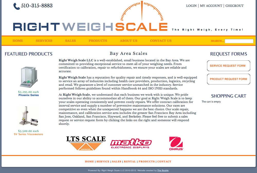Right Weigh Scale site Development Company The Baytrix