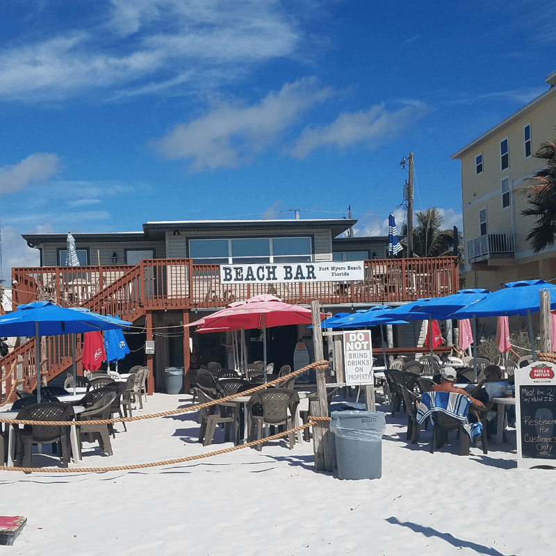 The Beach Bar Where cold beer & sunsets are served daily by friendly locals!