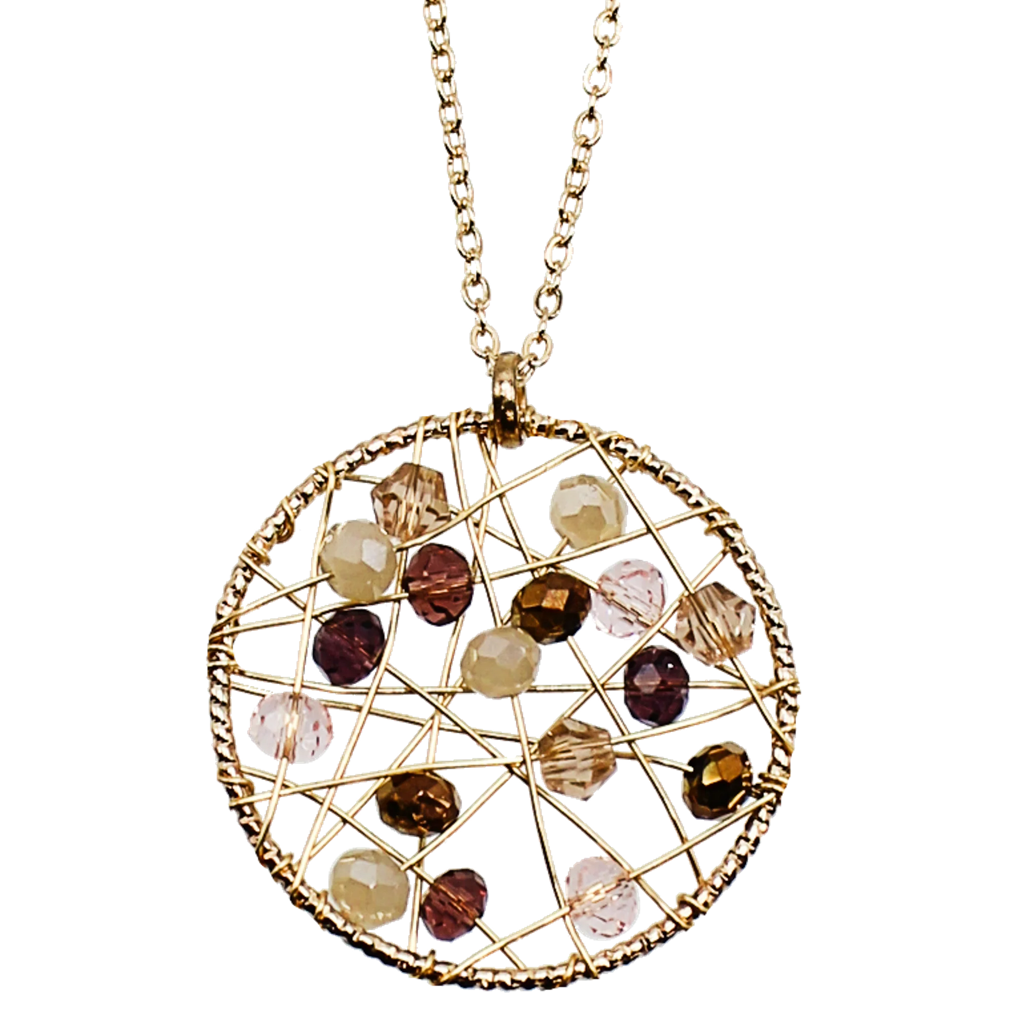 18k Gold Pinwheel/Pendant Necklace The Beadery