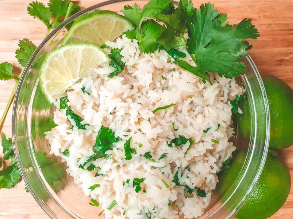 Fresh And Tangy Cilantro Lime Rice The Bean Bites