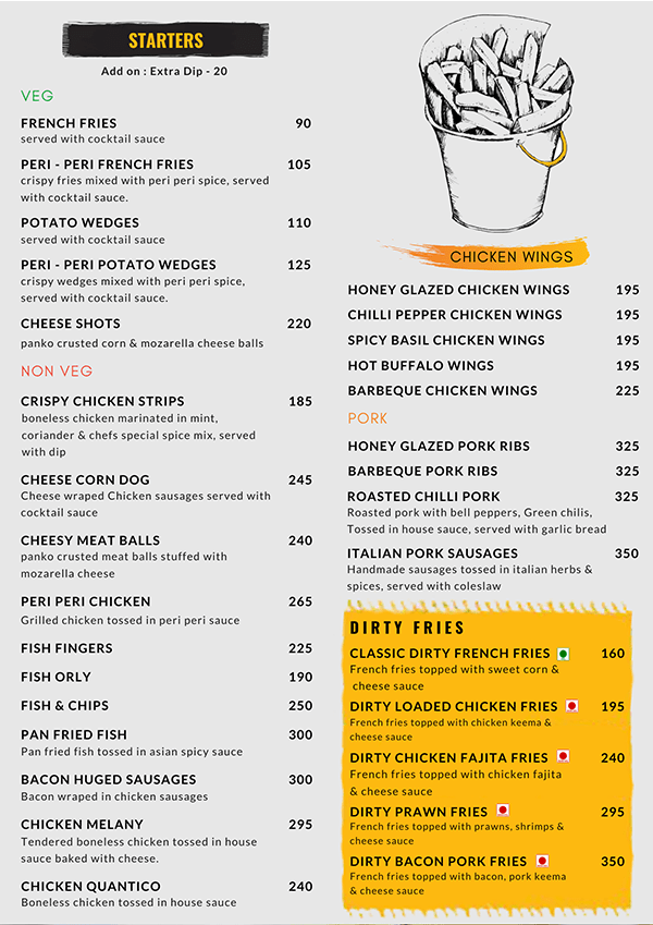 Our menu The Beanshot Cafe