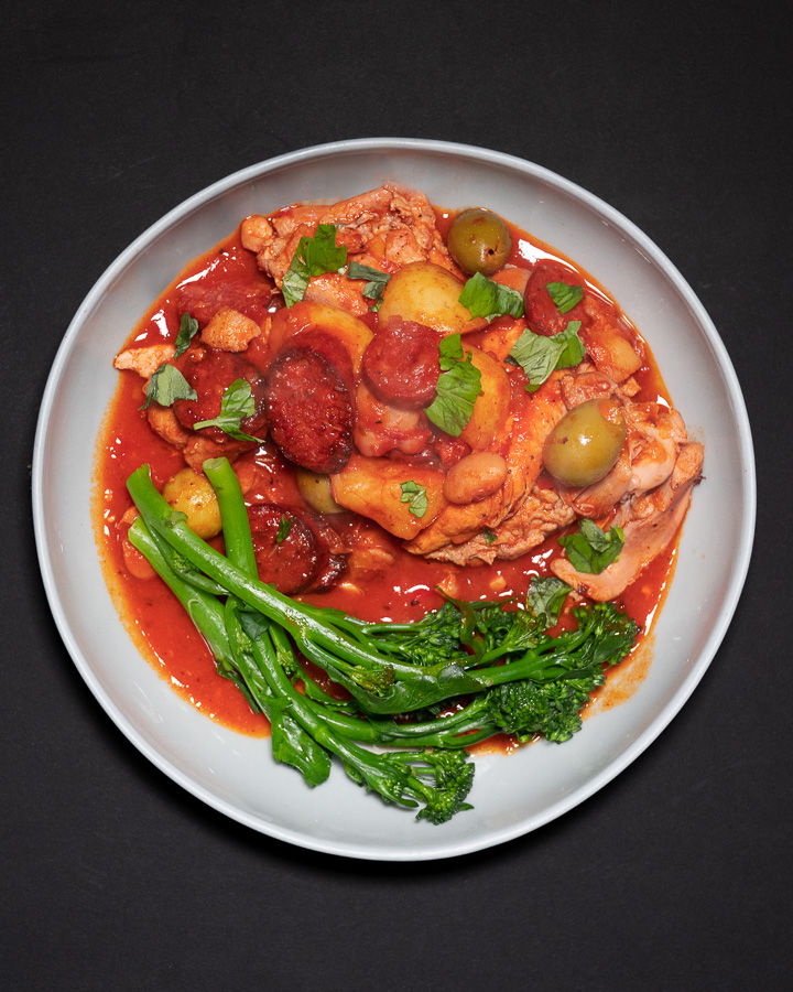 Spanish Chicken and Chorizo Stew The Bearded Mums family cooks