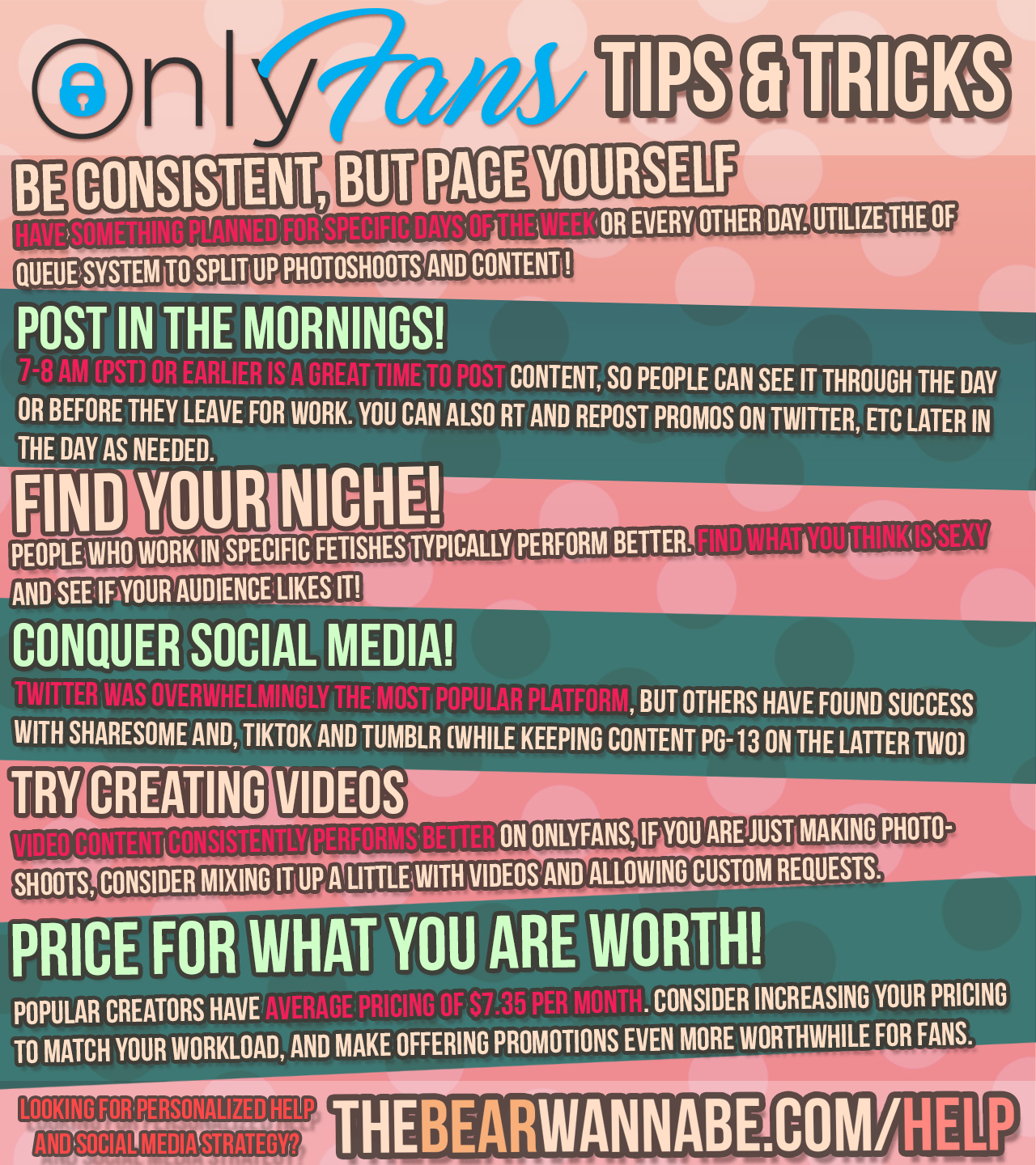 OnlyFans Tips and Tricks! TheBearWannabe Social Media Consulting