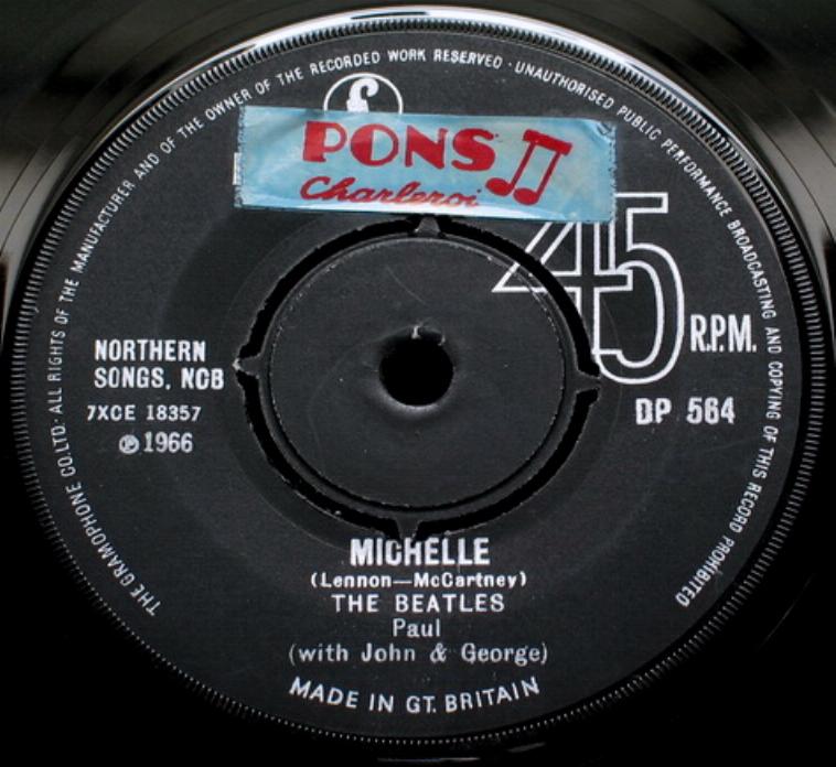 The Beatles Collection » Michelle / Drive My Car, Parlophone DP 564.