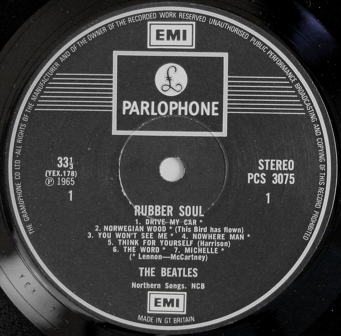 The Beatles Collection » Rubber Soul, Parlophone, PCS 3075.