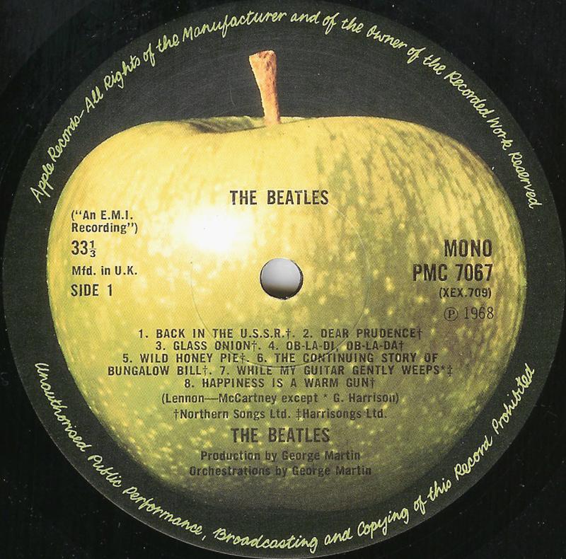The Beatles Collection » The Beatles (The White Album), Apple PMC 7067/