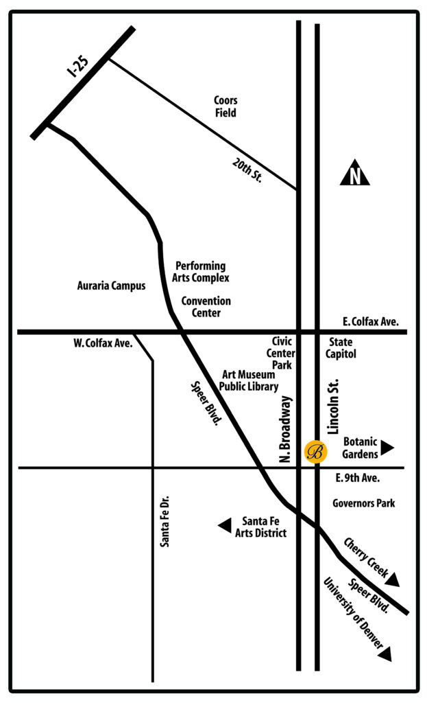 The Beauvallon’s location in Denver, Colorado