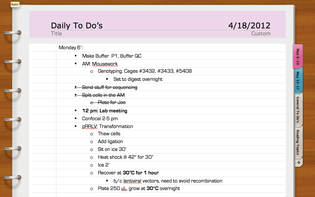 Microsoft Word Notebook Layout Free Word Template