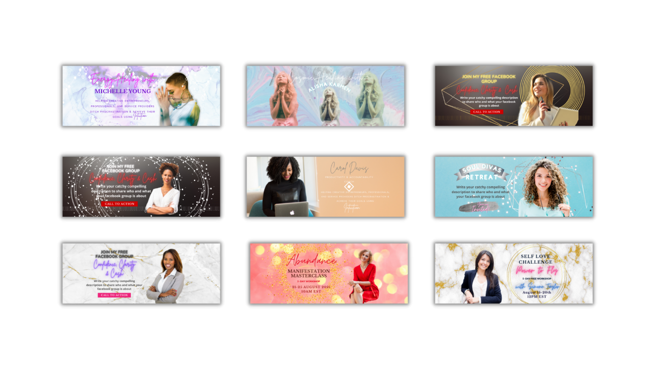 Facebook Group Cover Templates The Bespoke Designs by Kusha