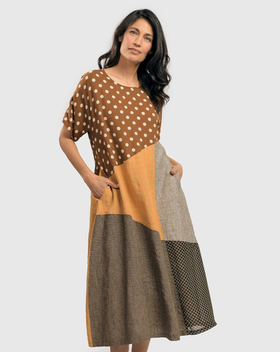 Patricia Swing Maxi Dress Mix Best Dressed Boutique