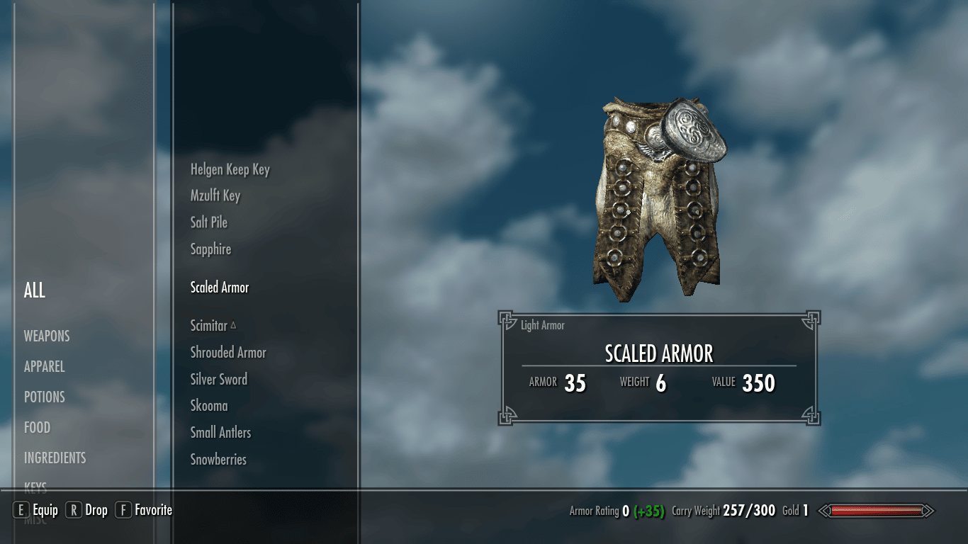 Scaled Armor (Skyrim) ID, Spawn Commands, Value & Weight TBM TheBestMods