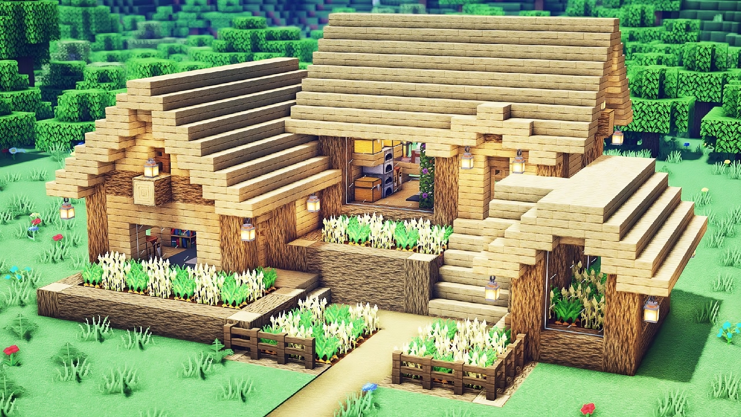 10+ Best Oak Minecraft House Ideas TBM TheBestMods