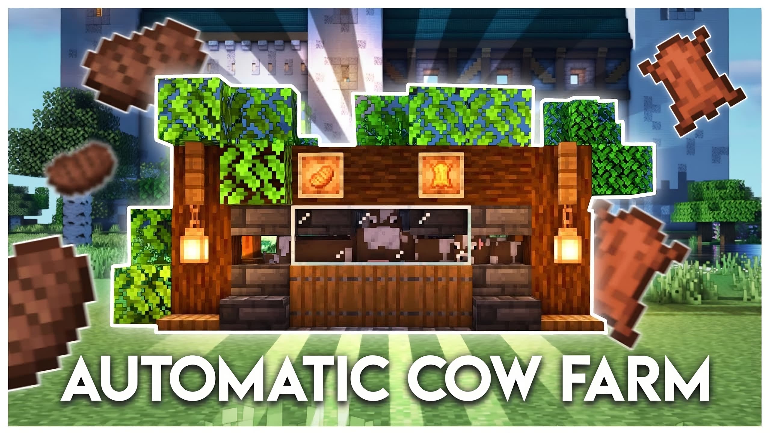Minecraft Cow Farm Design