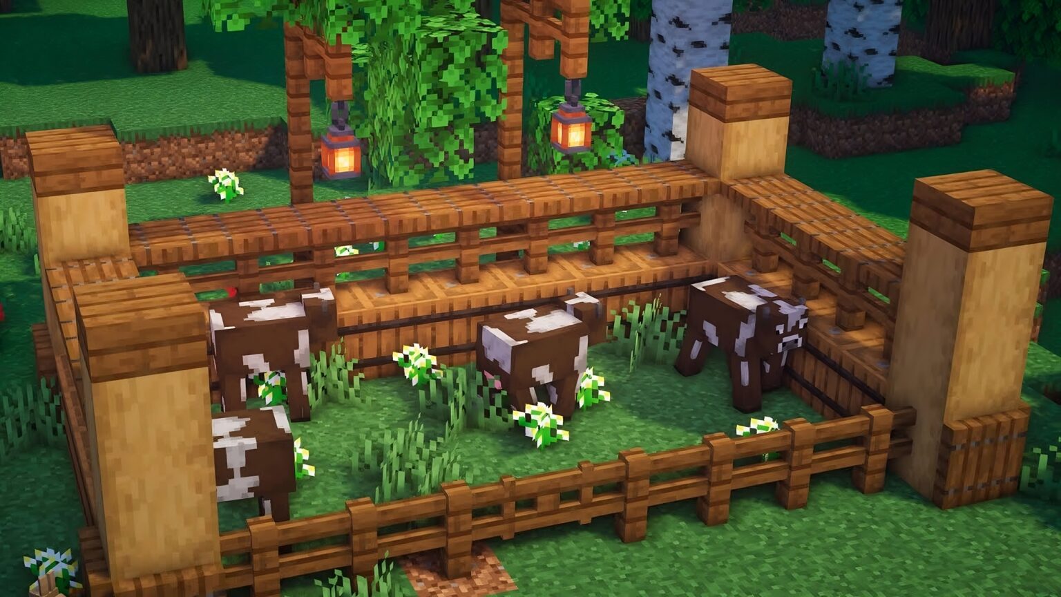 10+ Best Wooden Animal Pen Designs in Minecraft TBM TheBestMods