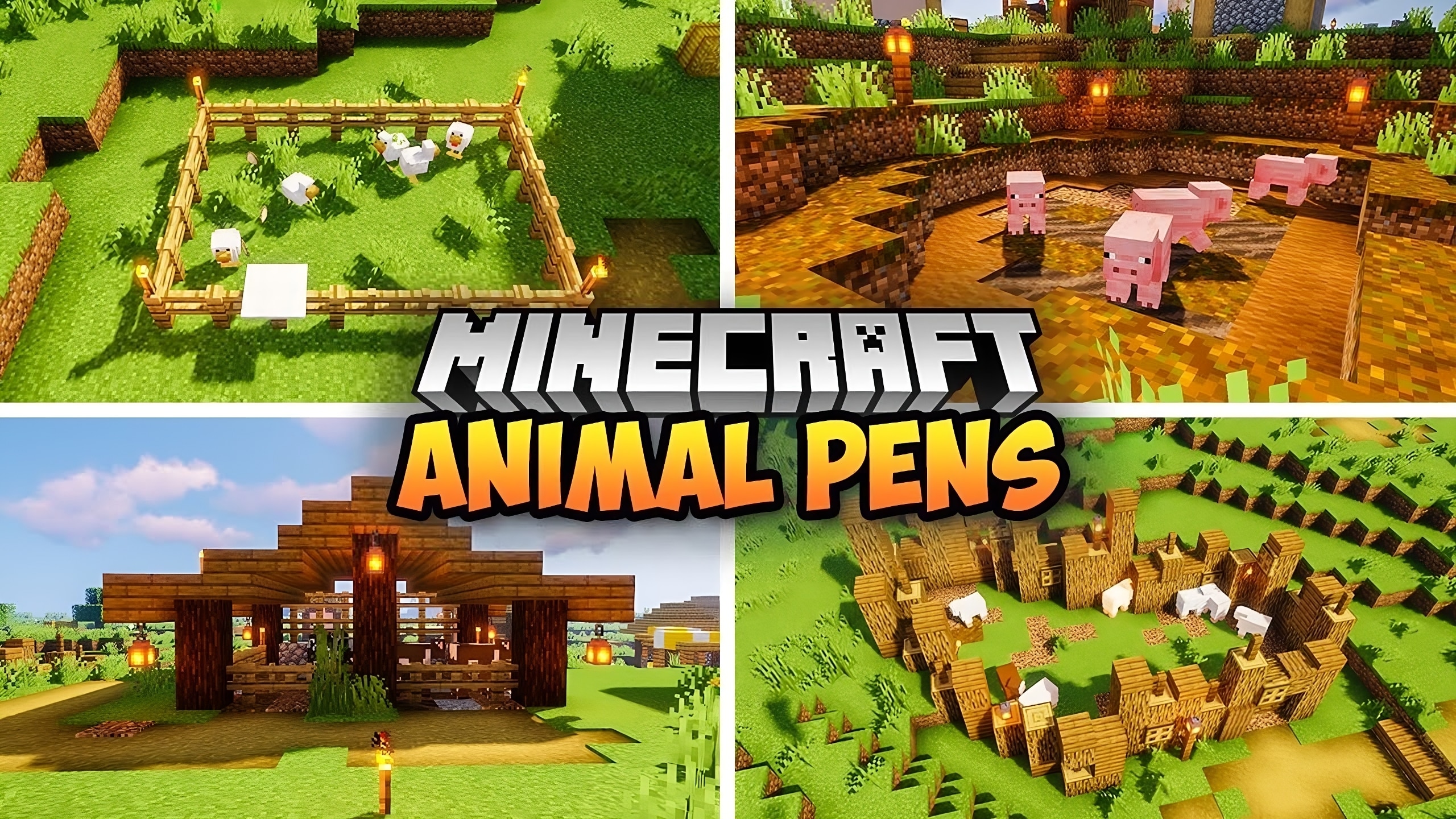 10+ Best Wooden Animal Pen Designs in Minecraft TBM TheBestMods