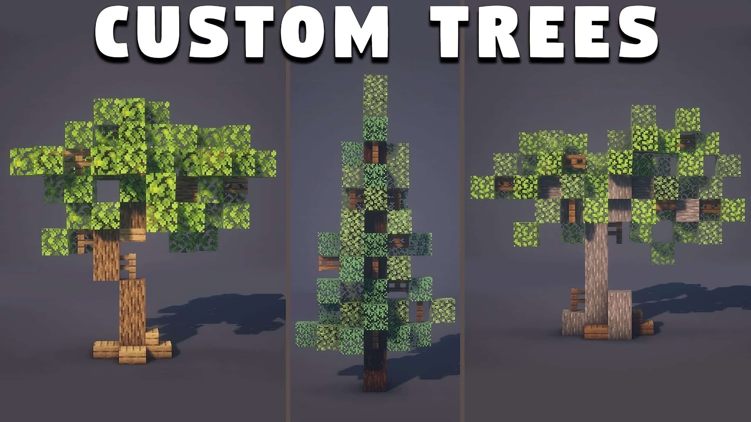 10+ Best Custom Tree Design Ideas in Minecraft TBM TheBestMods
