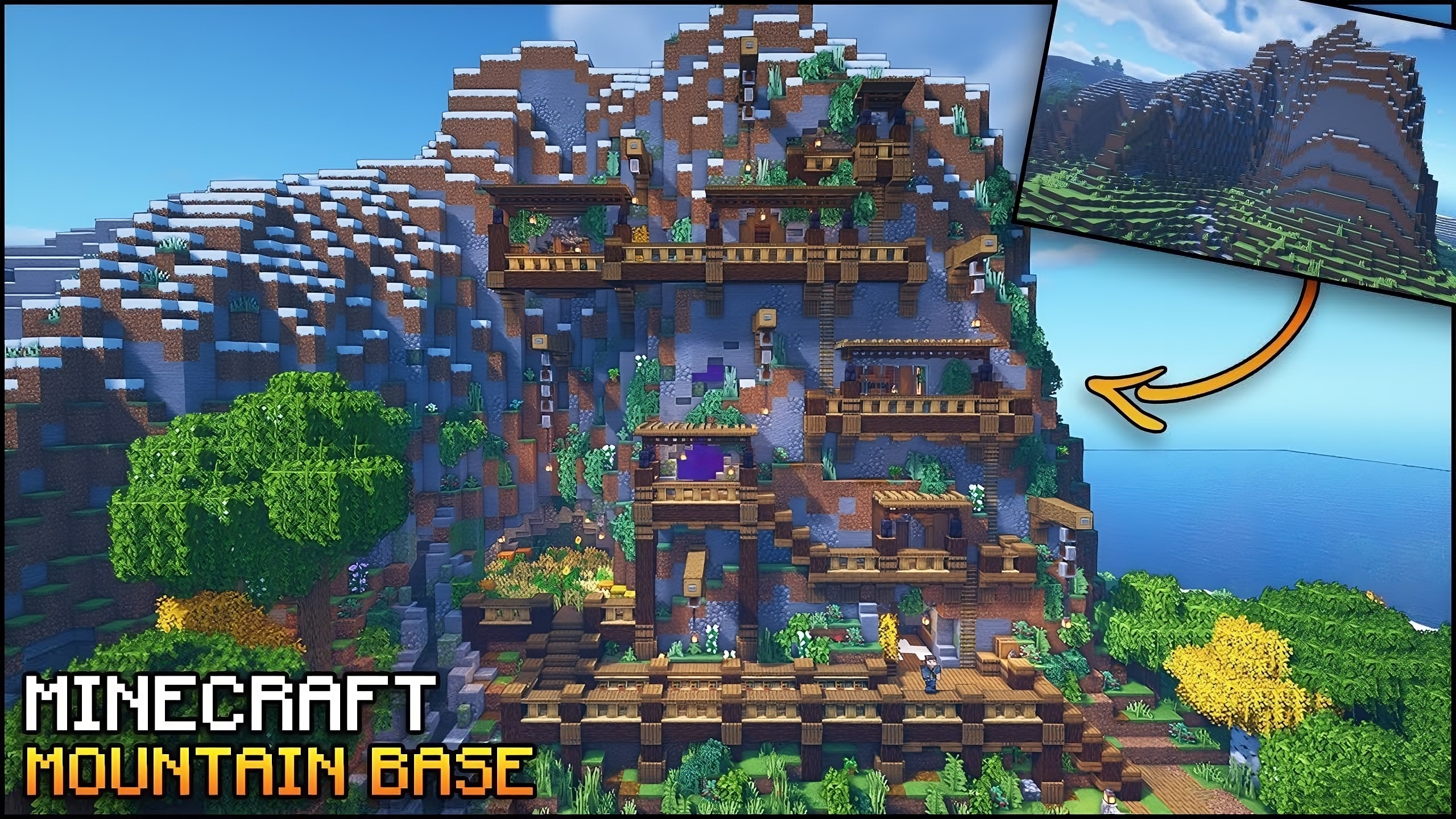 10+ Creative Mountain Base Designs in Minecraft TBM TheBestMods