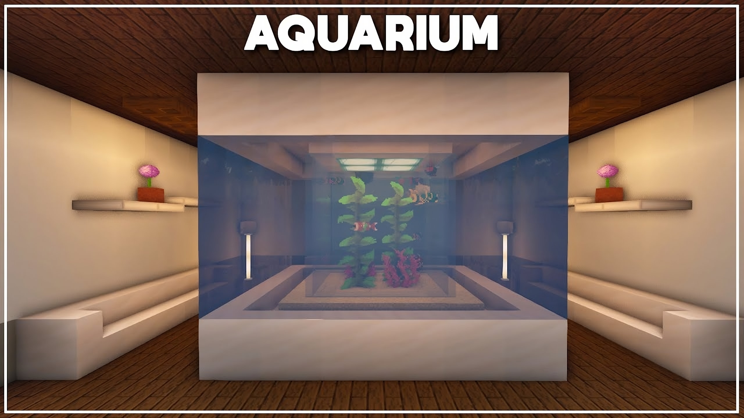 Modern Axolotl Aquarium in Minecraft TBM TheBestMods