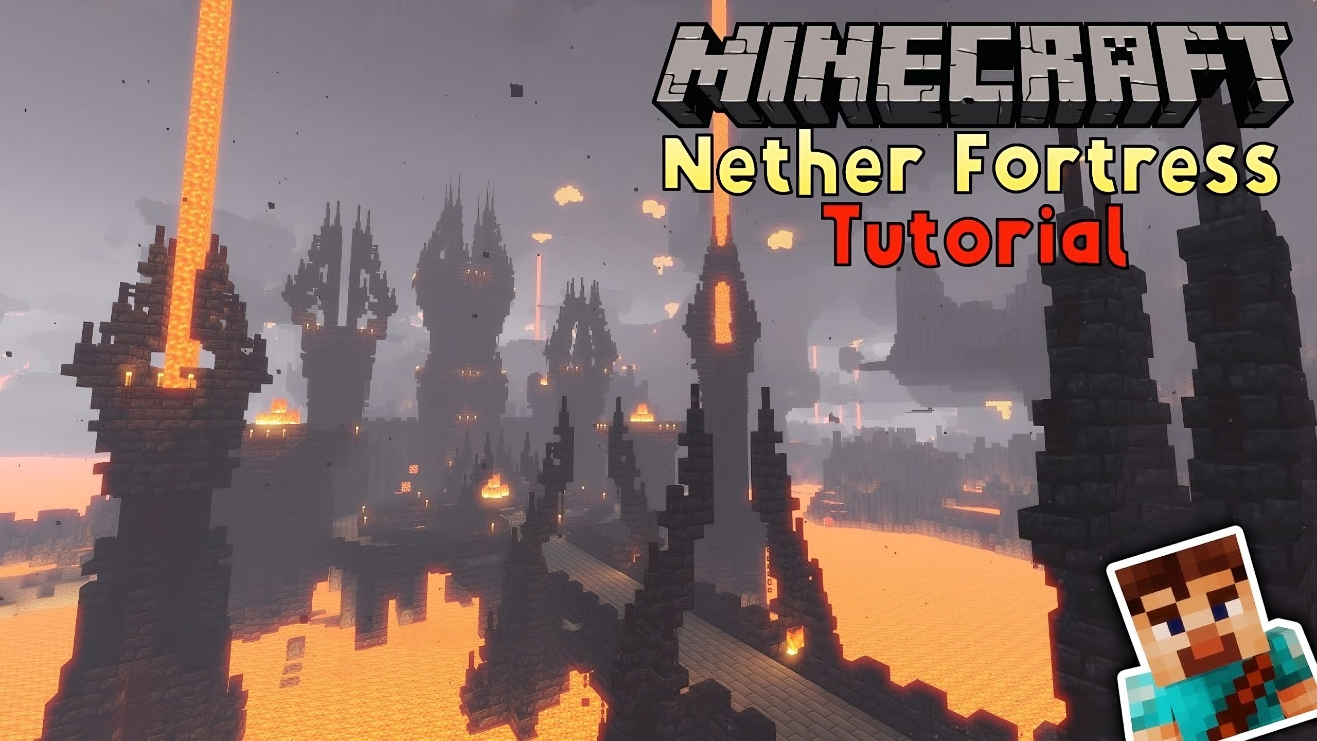 Massive Nether Fortress Base in Minecraft TBM TheBestMods