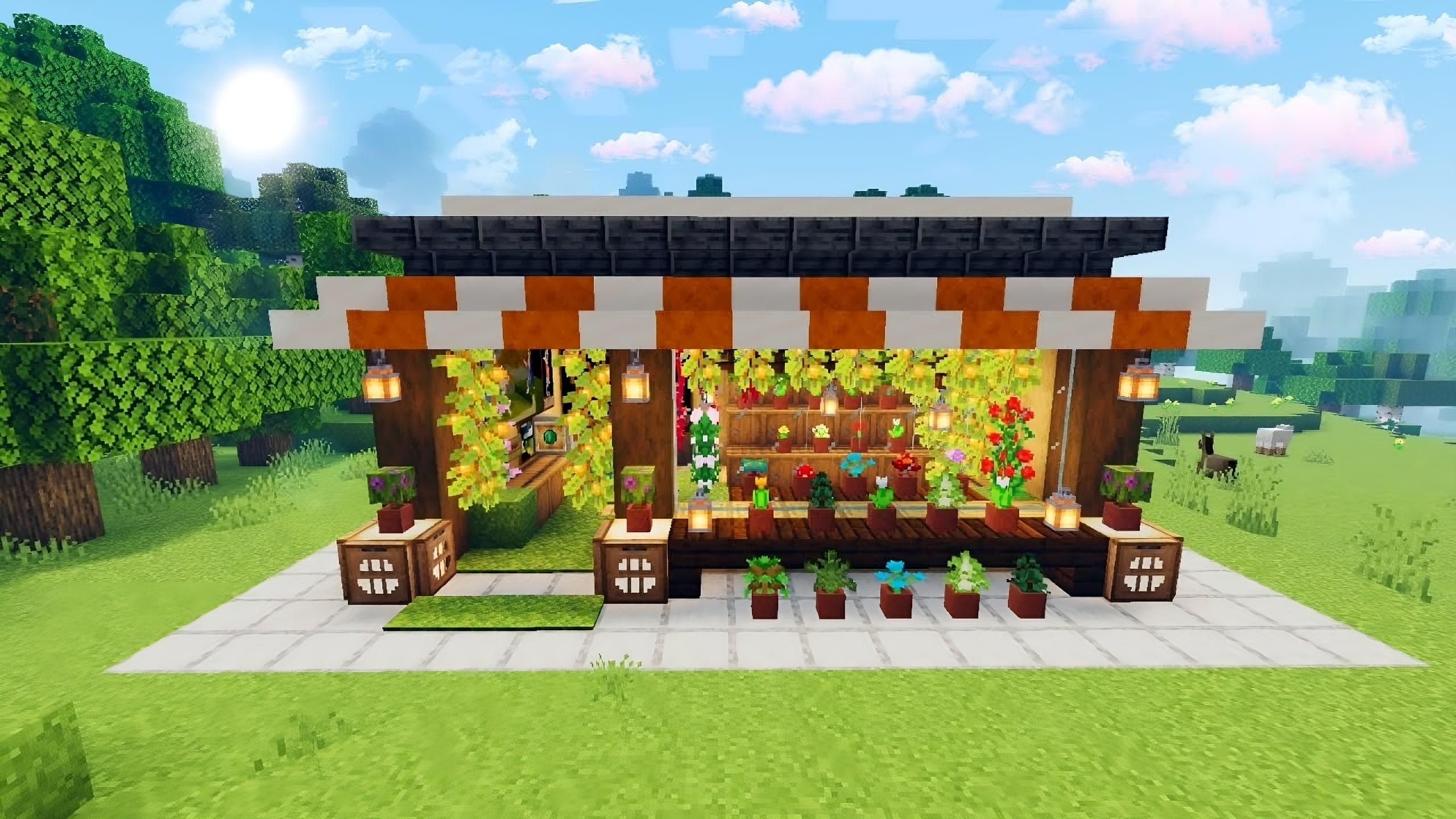 Great Flower Shop Designs in Minecraft TBM TheBestMods