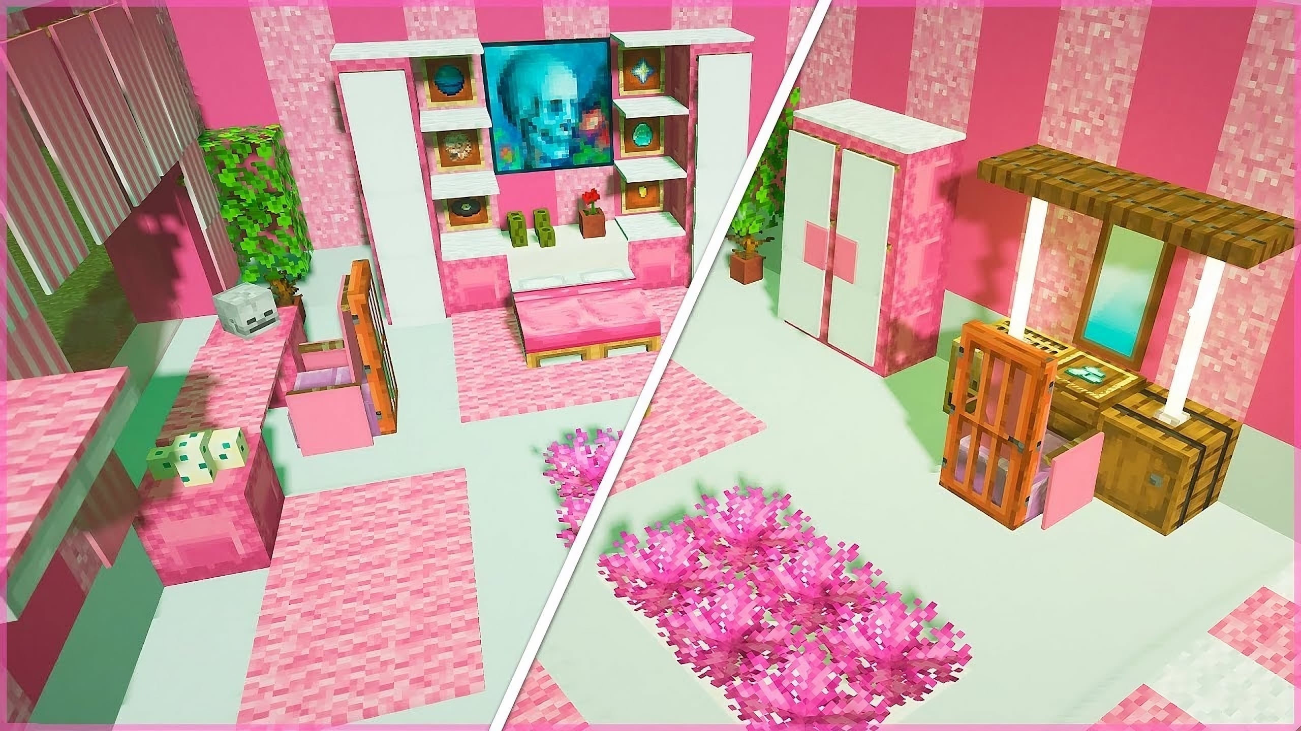 5+ Best Pink Modern Bedroom Designs in Minecraft TBM TheBestMods