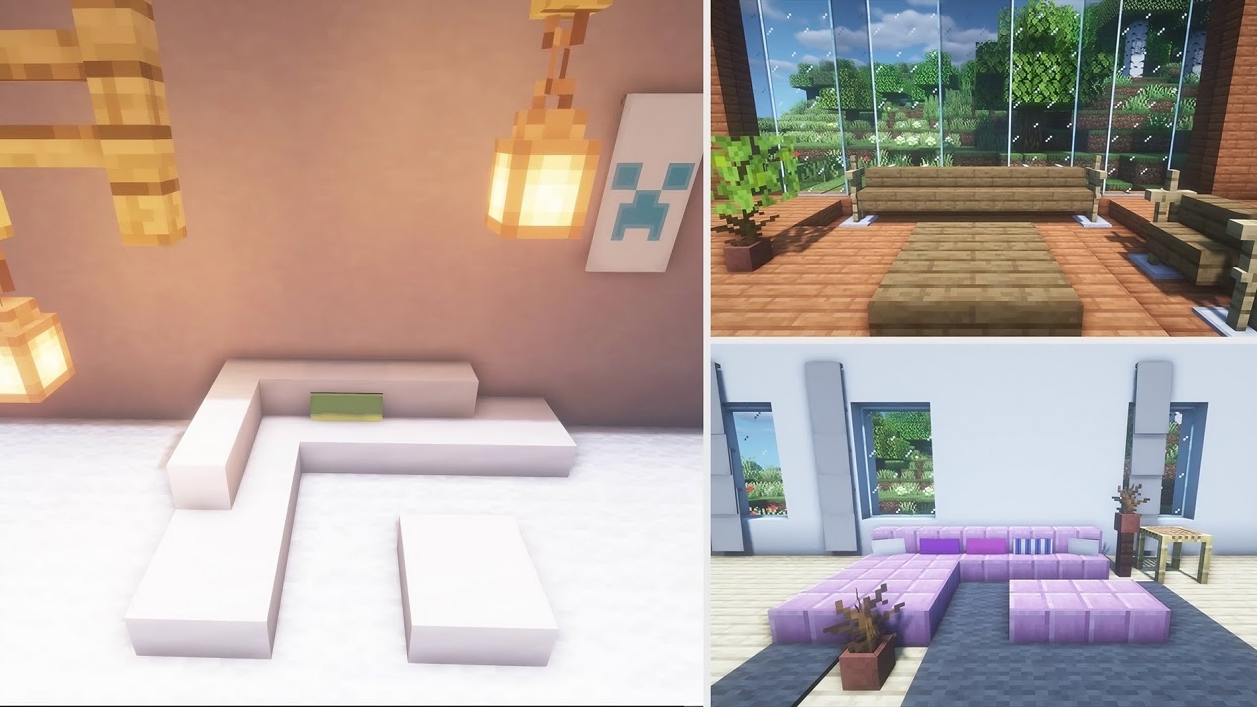 Creative Couch Design Ideas in Minecraft TBM TheBestMods