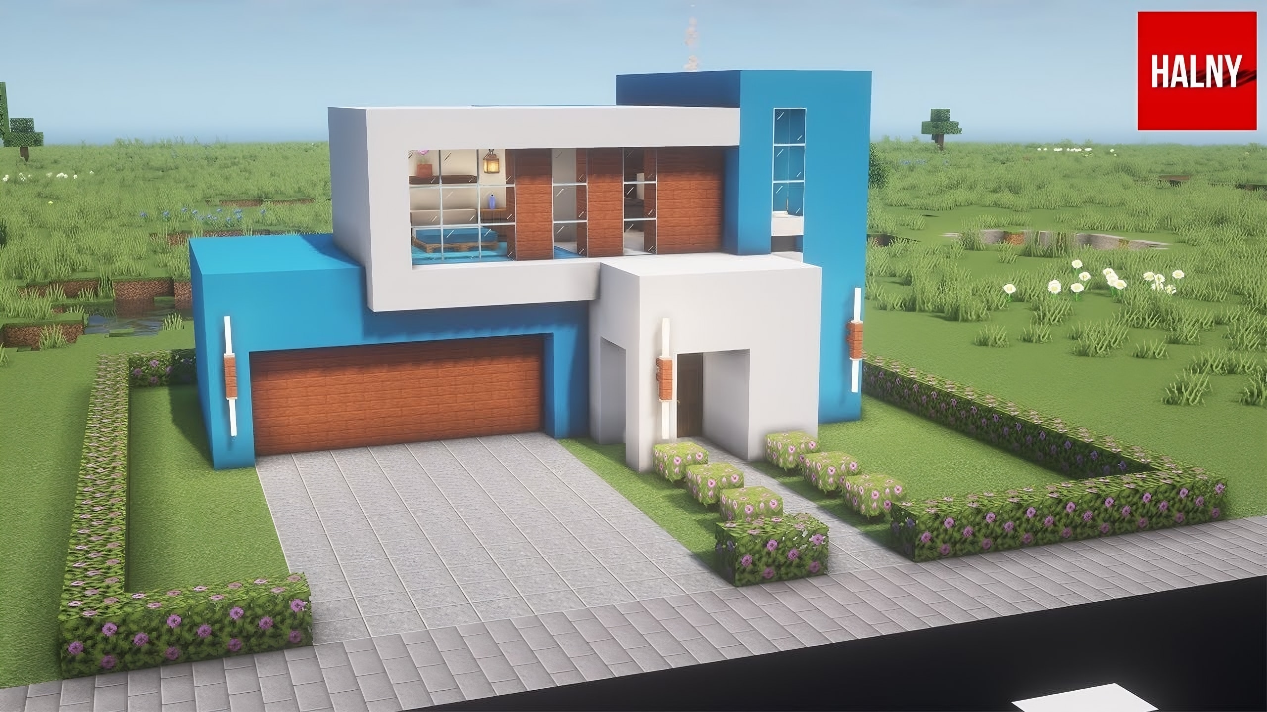 Amazing Blue Modern House Designs in Minecraft TBM TheBestMods