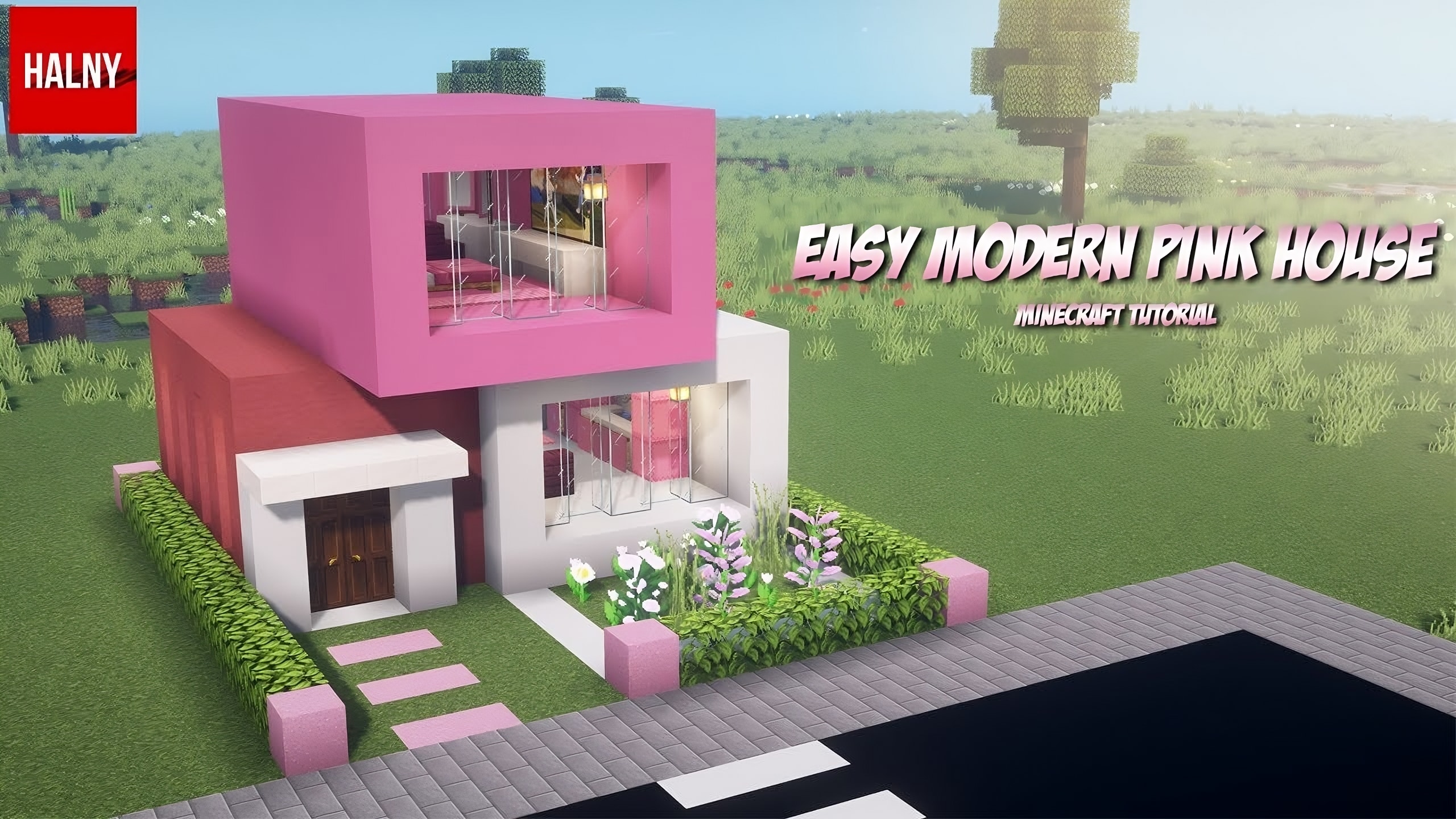 Pink House Design Ideas in Minecraft TBM TheBestMods