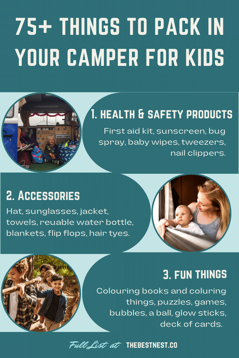 75+ Things to Pack in Your Camper For Kids