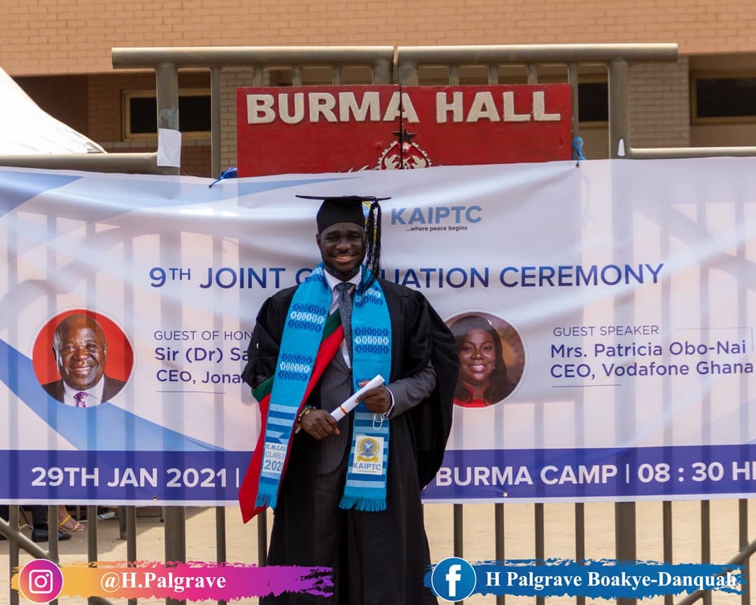 Palgrave BoakyeDanquah bags master degree in Conflict, Peace and