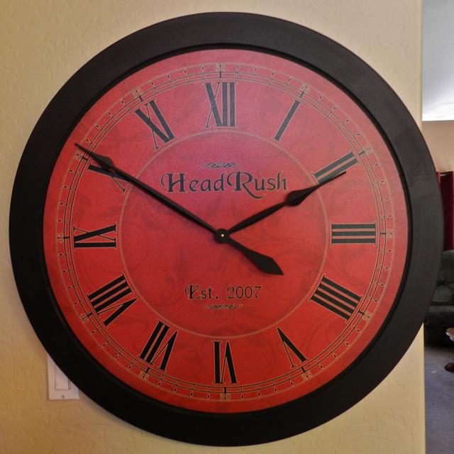 Oversized Red Wall Clock Victorian Wall Clock