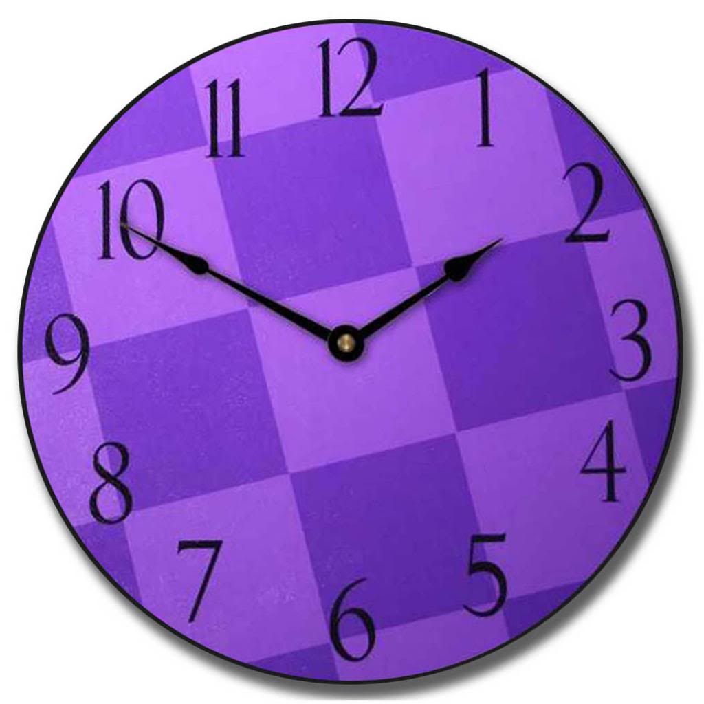 Purple Bubbles Clock The Big Clock Store