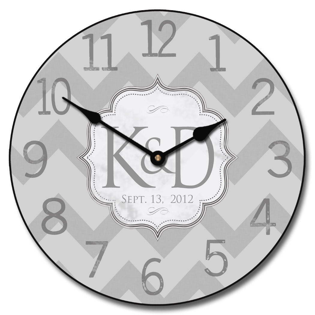 Personalized Wedding Clock Wedding Gift Clock