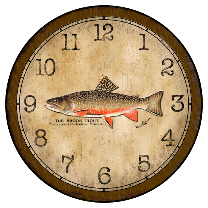 Fishing Clocks Fisher Wall Clock The Big Clock Store