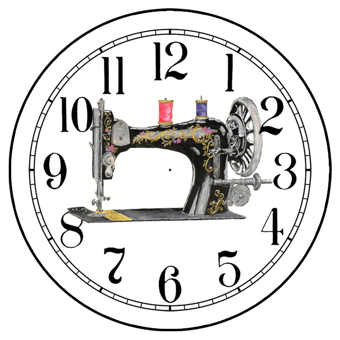 Sewing Room Clocks Sewing Machine Wall Clock TBCS