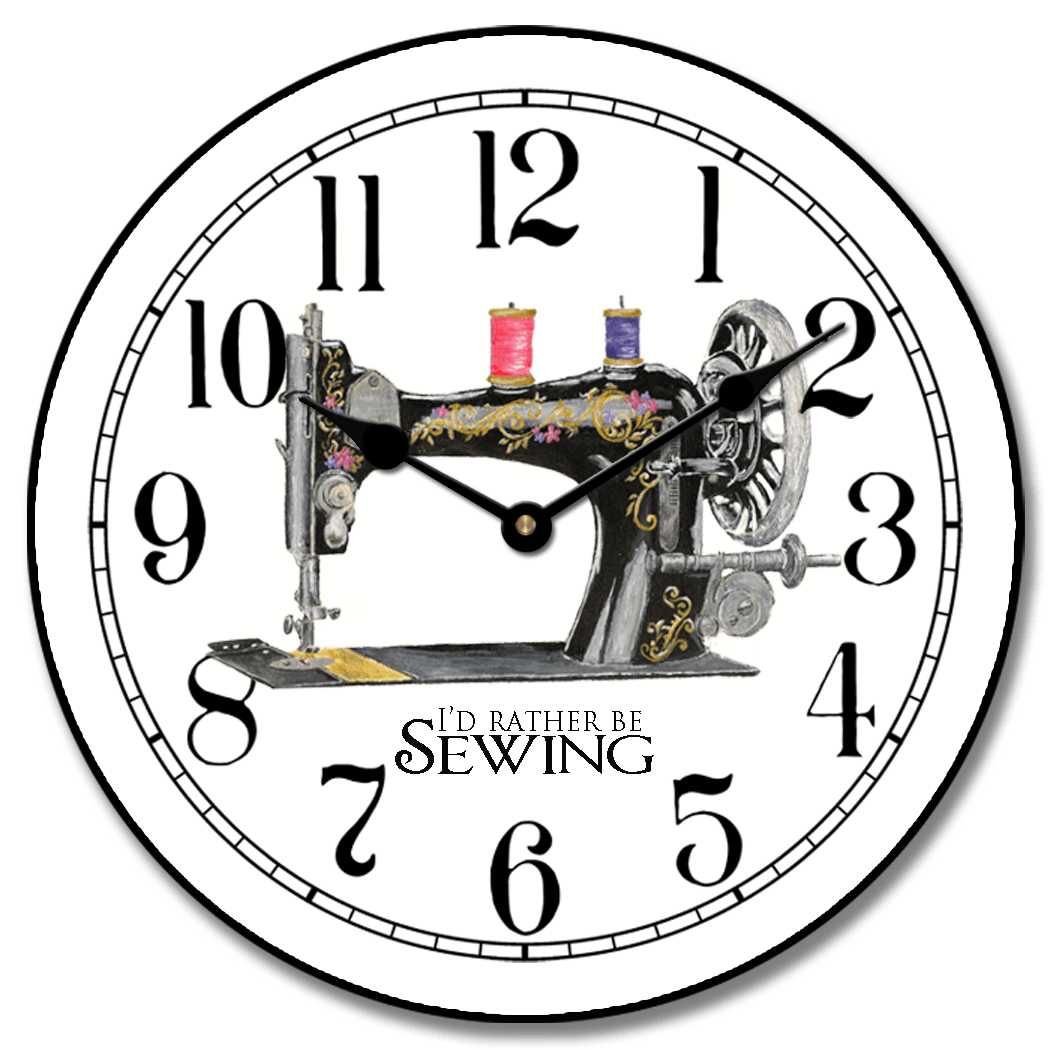 Sewing Room Clocks Sewing Machine Wall Clock TBCS