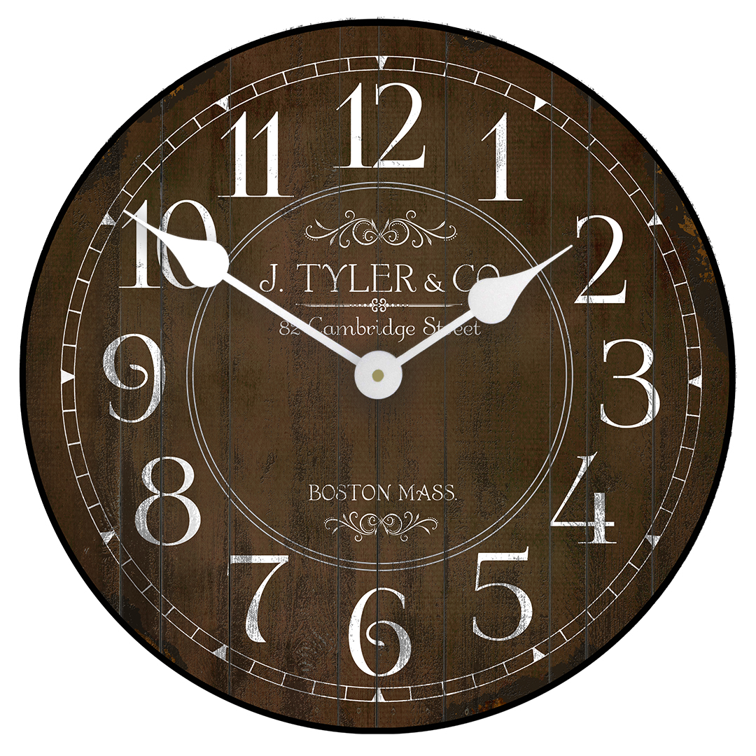 Vermont Brown Wall Clock The Big Clock Store Online